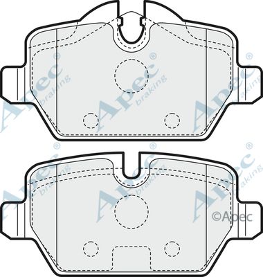 APEC BRAKING Комплект тормозных колодок, дисковый тормоз PAD1459